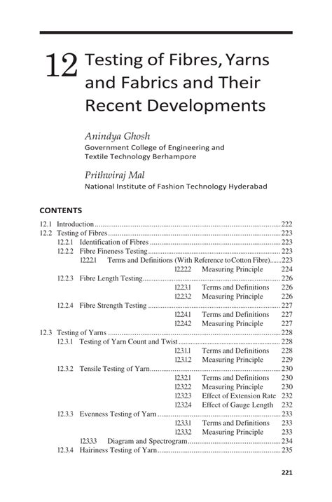 yarn testing methods pdf